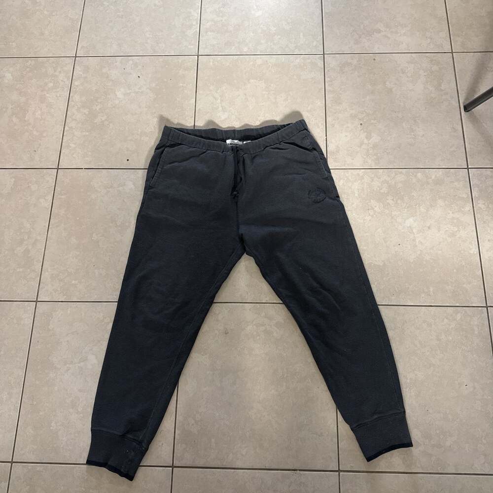 Converse Essentials Black Fleece Jogger Sweatpants Drawstring Cuff Men's XL